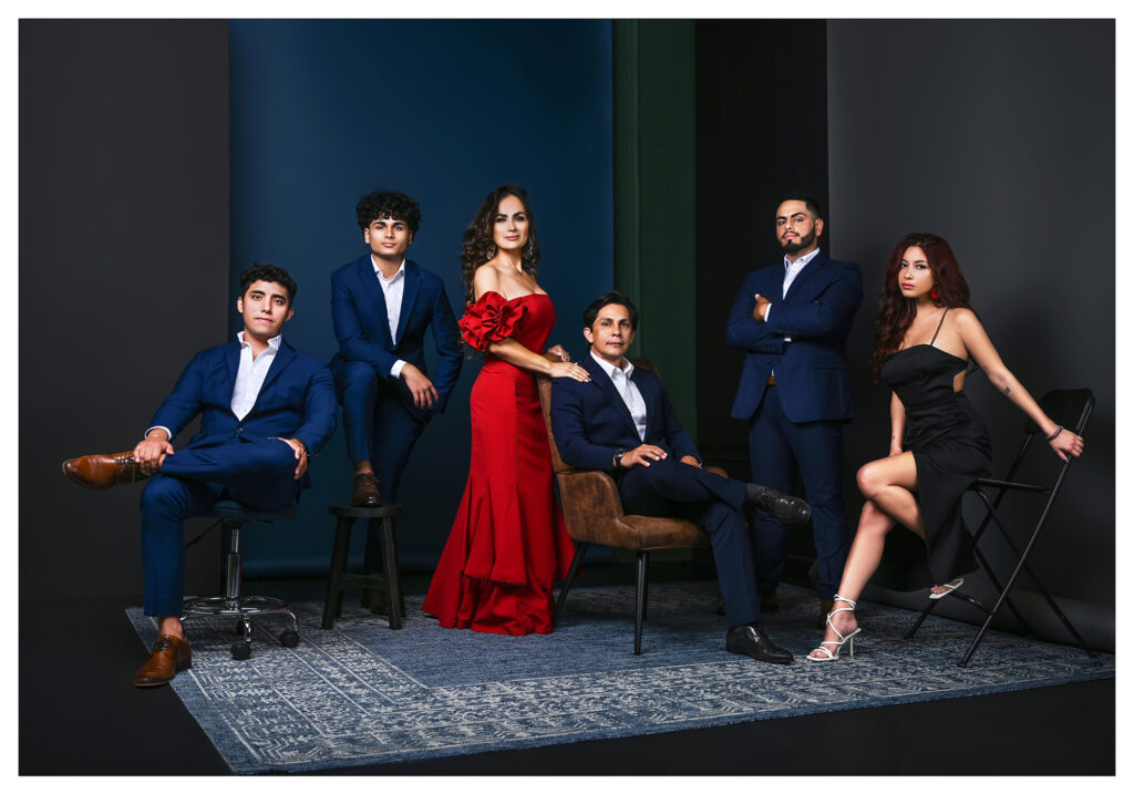 Vanity Fair Style Family Portrait by Lisset Galeyev. 